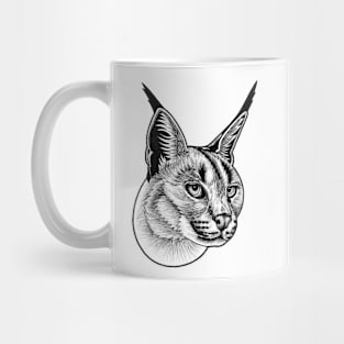 Caracal - ink illustration Mug